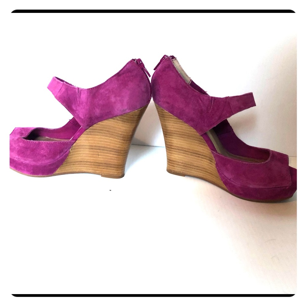 Pink platform shoes